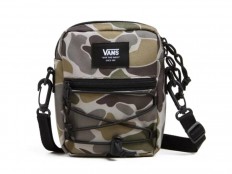 לצפייה במוצר תיק צד Vans קטן בהדפס הסוואה (Camo) – דגם ספורטיבי עם חבלי בנג'י ורצועה נשלפת